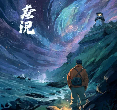 冒险题材漫画《雾港灯塔》封面